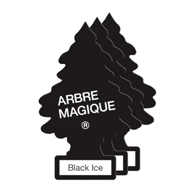 Image de Wunderbaum 171239 Arbre Magique Lot de 3 Désodorisants Sapin Voiture, Cartes parfumées Black Classic