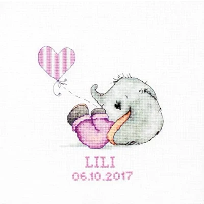Image de Lucas Kit de point croix pour bébé fille