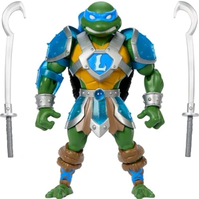 Image de Les Maîtres de l’Univers Origins Leonardo Tortues du Château des Ombres Figurine articulée héros Dit Leo Collection Reptile Wars, Association et Ninja, JBN03