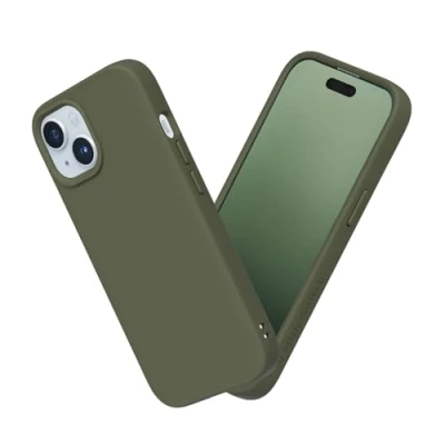 Image de RHINOSHIELD coque compatible avec [iPhone 15] SolidSuit fine technologie d&#039;absorption des chocs et finition premium mate Vert algue