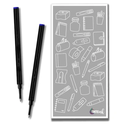 Image de Schmidt 888 Lot de 2 recharges pour stylo roller avec enveloppe Tinte Ink Bleu