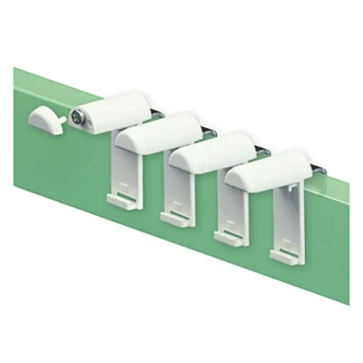 Image de KLEMMFLEX Support Serrage Court avec métallique, pour Store Enrouleur Klemmfix/Double/Duo, sans perçage Le Serrage, 4 pièces, comme Accessoire Suspension, Fixation sur la fenêtre en PVC