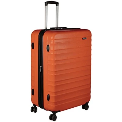 Image de Amazon Basics Valise de voyage à roulettes pivotantes, 78 cm, Orange Brûlée
