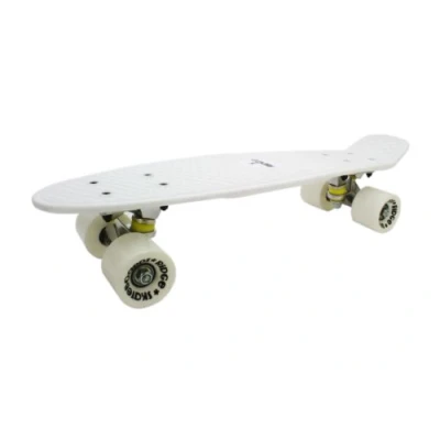 Image de Ridge Retro 27 Skateboard complet Blanc/Blanc 27&quot; x 7,5&quot; 69 cm