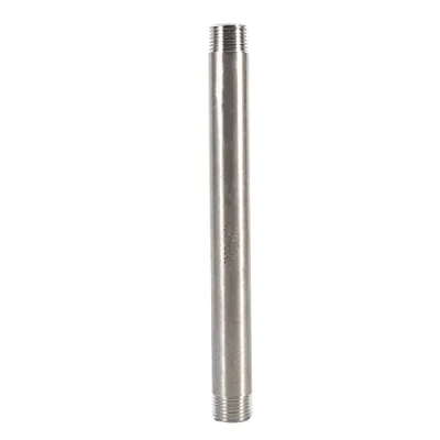 Image de Raccord de tuyau mâle 200 mm En acier inoxydable SS304 BSP extérieur Filetage 1/4&quot; 1/2&quot; 3/4&quot; 1&quot; (DN15 x = 1/2)