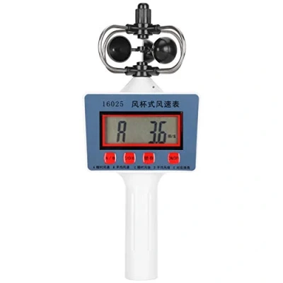 Image de Shipenophy Compteur de Vitesse du Vent numérique, anémomètre Style Tasse LCD Faible consommation d&#039;énergie Foresterie Portable
