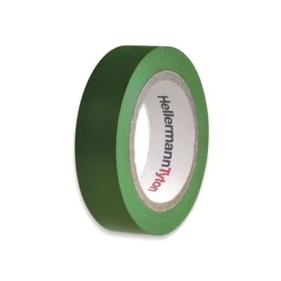 Image de Hellermann Tyton htape de Flex1515 x 10 Duct Tapes (Bundling, fastening, handicrafting, Marking, Réparation, restructurante, intérieur et extérieur, Vert, PVC, solvant Resistant, RoHS)