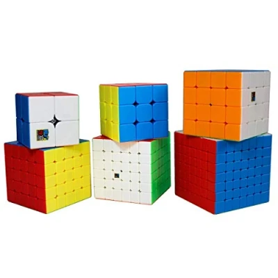 Image de FunnyGoo MoYu MoFangJiaoShi Cubing Classroom MFJS Ensemble Cadeau Speed Cube Bundle 2x2 3x3 4x4 5x5 6x6 7x7 Magic Classe Salle de Puzzles Stickerless