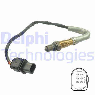 Image de DELPHI ES21124 12B1 Sonde lambda à large bande, chauffé AUDI: A4 B8 Berline, Q5, A6 C6 Avant, SEAT: Exeo ST, Berline