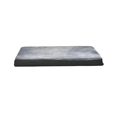 Image de Amazon Basics Panier pour chien avec matelas en mousse à gel et housse amovible, Gris, 104 x 74 10 cm (L W H)