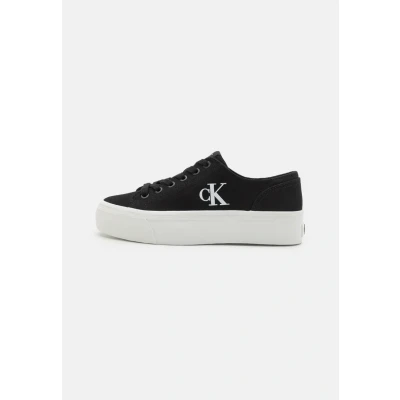 Image de Calvin Klein Jeans Flatform Baskets basses, Femme, Taille: 42, Black/bright white Textile