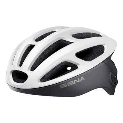 Image de Sena R1 Casque de Vélo Connecté (Matte White, L)
