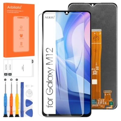 Image de Arbilato Écran LCD pour Samsung Galaxy M12 M127 Tactile Replacement SM M127F/DSN Display Numériseur Assemblée Réparation Kits