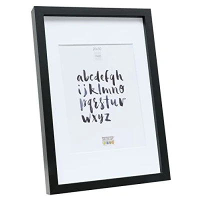 Image de Deknudt Frames S223K2P1 Cadre Photo avec Profondeur Bois Noir 20 x 30 cm