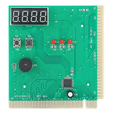 Image de Carte de Diagnostic mère PC, à 4 Chiffres Analyseur PC d&#039;analyse d&#039;analyseur Post pour PCI et ISA