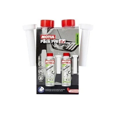 Image de MOTUL Pack Pre ITV Gasolin Injector Cleaner, Anti Smoke 111258 Nettoyant pour injection électronique (essence) Bouteille 600ml Essence