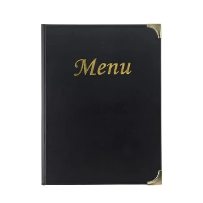 Image de Protège menu basique A4 noir