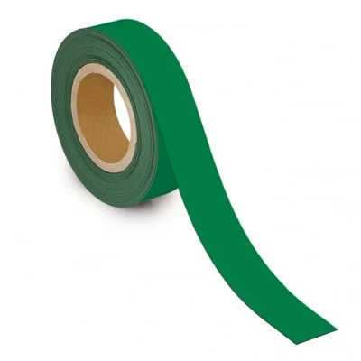 Image de MAUL Bande de marquage 40mm x 1mm inscriptible avec dos magnétique Utilisable dans le bureau, l&#039;atelier, l&#039;entrepôt et la cuisine Découpable individuellement Longueur 10m Vert
