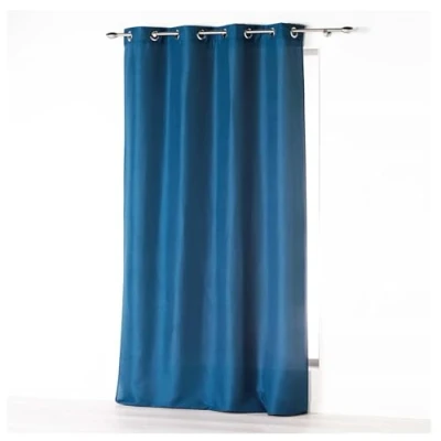 Image de douceur d&#039;intérieur, Rideau à Oeillets (140 x 260 cm) Absolu Indigo, Microfibre