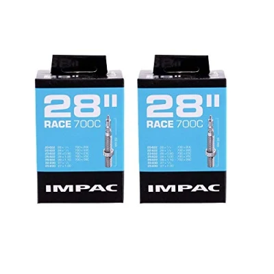 Image de Impac 2pk Cycle Tubes 28 &quot; Course Long Presta Valve 700x20 28c/28x / Militaire/28x0.90 1.10/27x1.00/622 20 28/630 22 25