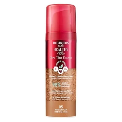Image de Bourjois Healthy Mix Glow Tint Essence Hydratante pour Nivellement du teint, 05 Medium Fonce, 30 ml