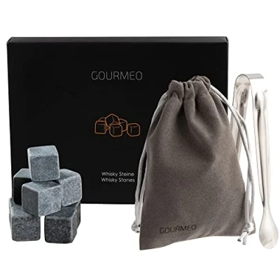 Image de GOURMEO Pierres à Whisky (9 pièces) base de glaçons réutilisables, Whisky, refroidissement