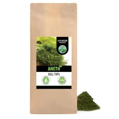 Image de pointes d&#039;aneth frottées (500g), séchées doucement, aneth 100% pure et naturelle pour la préparation de mélanges d&#039;épices
