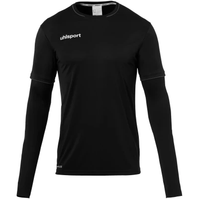 Image de uhlsport Fussball SAVE Langarm Maillot de gardien but, Homme, Taille: Large, Schwarzgrau