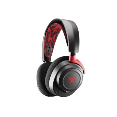Image de SteelSeries Arctis Nova 7 Casque Gaming sans Fil Premium Édition Limitée Faze Clan Multi Plateforme Dual Wireless 2,4 GHz et Bluetooth Autonomie 38h Charge Rapide PC,PS,Mac,Mobile,Switch