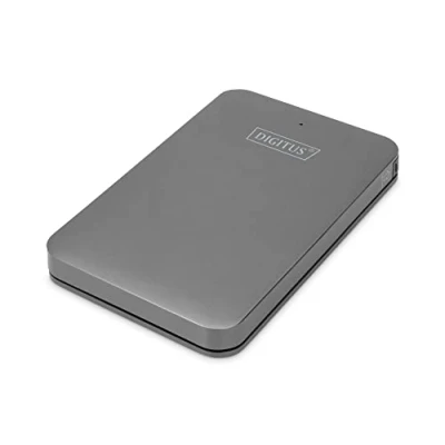 Image de DIGITUS Boîtier externe pour Disque Dur USB 3.0 SSD/HDD 2,5&quot; SATA I III taux de Transfert données 5 Gbit/s jusqu&#039;à 2 to UASP Plug &amp; Play en aluminium Noir