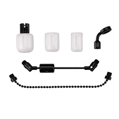 Image de New Direction Tackle Teflon T4 Bite Indicator Bobbin(Three White Bodies) with Carbon Arm for Carp Fishing