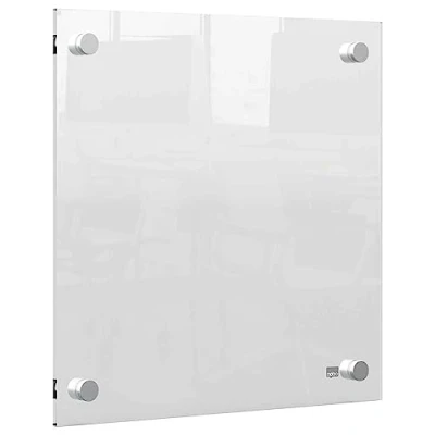 Image de Nobo Mini Tableau Transparent Effaçable en Acrylique pour Bureau, Facile à Effacer, 300 x mm, Feutre Marqueur et Fixations Murales Inclus, 1915619