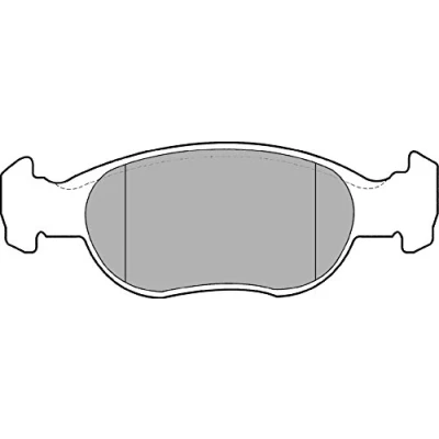 Image de DELPHI LP1385 Jeu de plaquettes frein non préparé pour indicateur d&#039;usure avec tôle anti bruit sans accessoires FIAT: Punto II 3/5 portes