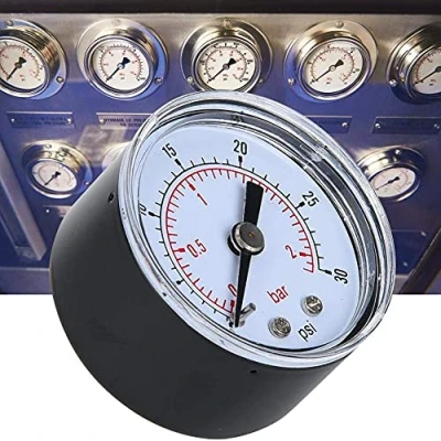 Image de Manomètre axial TS Y40Z8 Y40 1/8 BSPT adapté à la pression d&#039;air d&#039;huile d&#039;eau (0 30psi, 0 2bar)