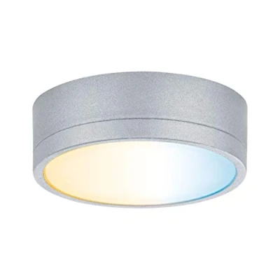 Image de Paulmann 99955 éclairage de Meubles LED Clever Connect Spot Medal Tunable White 12 V Rond INCL. 1x2,3 Watts gradable Chrome Mat Plastique 2700 6500K, Matière, 2.3 W