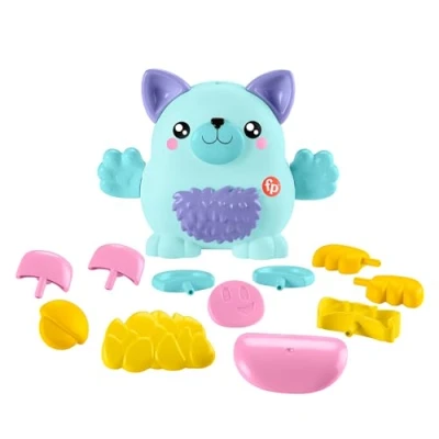 Image de Fisher Price Coffret créatif Animaux à Combiner, 18 pièces, jeu d’imitation et de construction, pour enfants partir 3 ans, HXP18