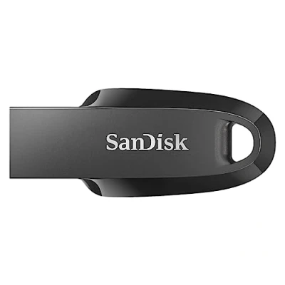 Image de SanDisk 128 Go Ultra Curve, Clé USB, USB 3.2 jusqu&#039;à 100 Mo/s Noire