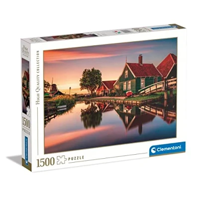 Image de Clementoni Zaanse Schans Puzzle de 1500 Pièces Jeu Patience et Réflexion Format Paysage Image Net 59,2 x 84,3 Cm À Partir 10 Ans
