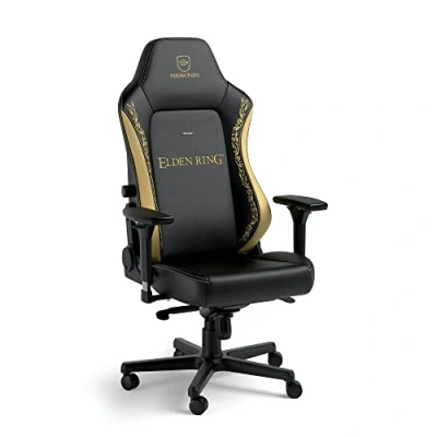 Image de noblechairs NBL HRO PU ERE Siège pour jeu vidéo de sur PC rembourré Noir, Or Neuf