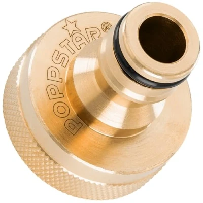 Image de Poppstar Raccord de Robinet 1 Pouce Filetage Intérieur et Automatique pour Tuyau d’Arrosage (Compatible avec système Gardena)