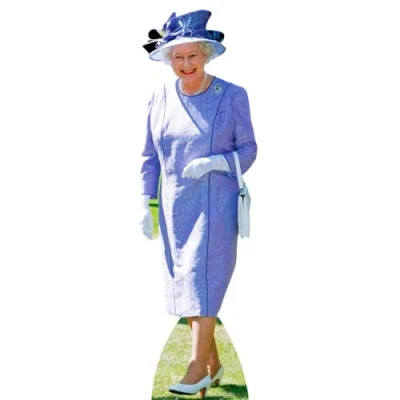 Image de Star Cutouts Cut Out of Queen Lilac Dress, Multicolor, Ltd SC349 Robe Lilas avec découpe de la Reine Elizabeth II Multicolore, Simple, STSC349, Lifesize