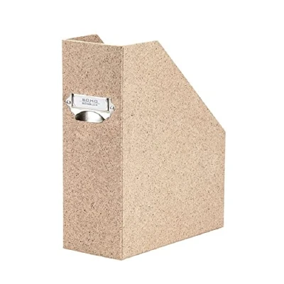 Image de Rössler Papier 1318452391 S.O.H.O. Porte revues pour DIN A4, avec poignée et étiquette inscriptible, 11,5 x 26 31,5 cm, Cacao, 1 pièce