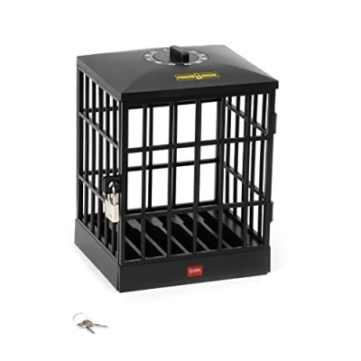 Image de Legami Prison de téléphone Portable, minuterie jusqu&#039;à 60 Minutes, réglable manuellement, Comprend 1 Cadenas et 2 clés, 12,5 x 18,5 cm, Contient 6 téléphones Portables