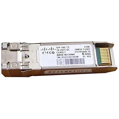 Image de Module SFP de Classe S Cisco 10GBASE SR pour Les déploiements 10 Gigabit Ethernet, remplaçable à Chaud, Garantie Standard 5 Ans (SFP 10G S=)
