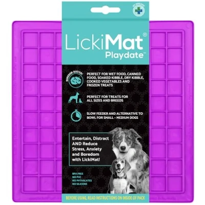 Image de LICKIMAT Tapis de léchage Playdate pour Chats et Chiens
