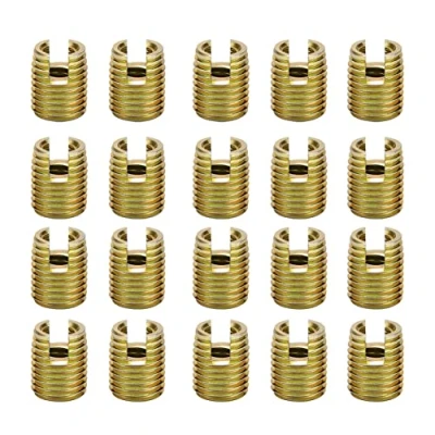 Image de Inserts filetés,Akozon 20pcs 302 Acier au Carbone kit de réparation vis à insert filetage autotaraudeur(interne M4* 0,7 externe M6,5 * 0,75: 8mm)