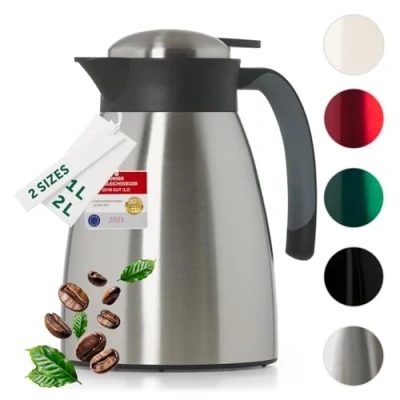 Image de Blumtal thermos 1l cafe isotherme sans BPA + fermeture Quick Tip café anti fuite pour une isolation de longue durée thermo acier inoxydable