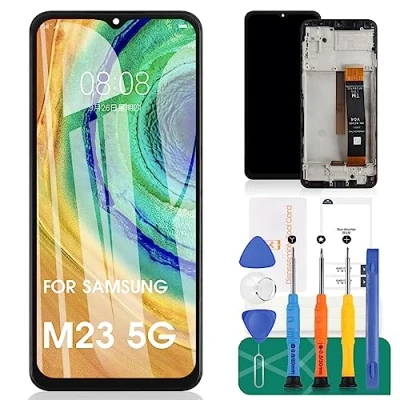Image de Écran LCD de rechange pour Samsung Galaxy M23 5G M236 SM M236B Kit réparation pièces (noir avec cadre)