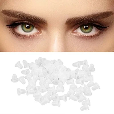 Image de 100pcs Tasse d&#039;encre de Chapeau Tatouage, Tatouage Maquillage Permanent Réutilisable, Récipient à Pigment Contenant la Nourriture, Paire Matériel Aiguilles tatouage(S)