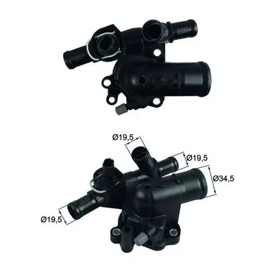 Image de MAHLE ORIGINAL TI 248 83 Thermostat d&#039;eau avec joint d&#039;étanchéite RENAULT: TRAFIC 2 Kasten, Bus, 2, OPEL: Vivaro A Van